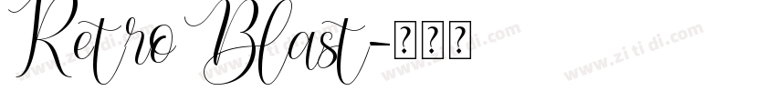 Retro Blast字体转换